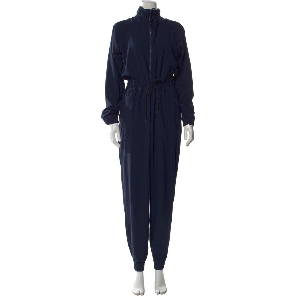 Puma x Goop Navy Windbreaker Performance Jumpsuit Minimalist Athleisure Gorp